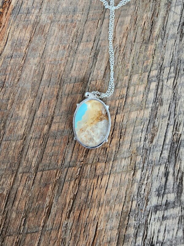 Ribbon Royston Turquoise Necklace