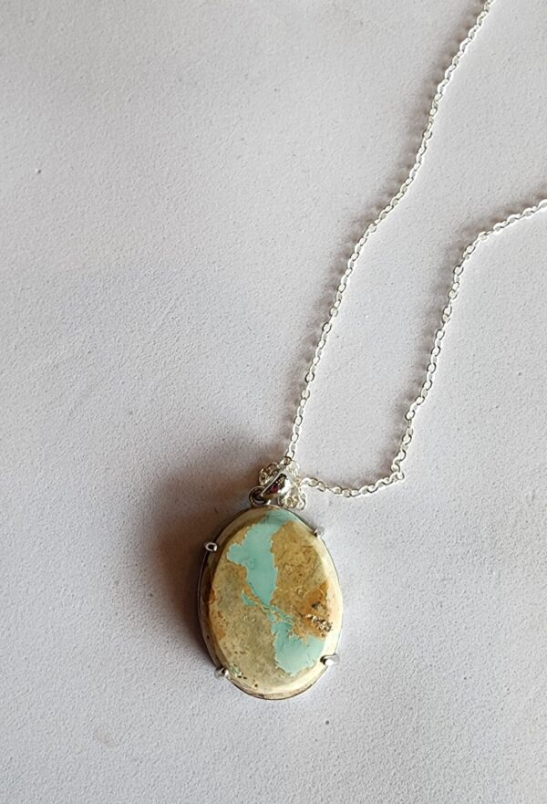 Ribbon Royston Turquoise Necklace
