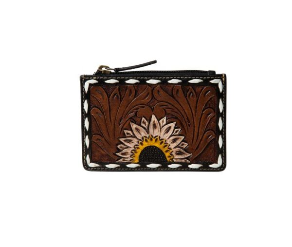 Eagle Range Hand-Tooled Credit Card Holder