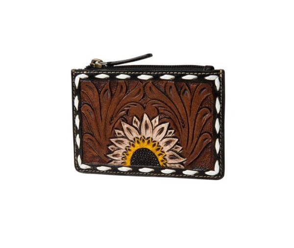 Eagle Range Hand-Tooled Credit Card Holder