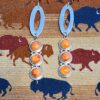 Spiny Oyster Dangle Earrings by Carol Wylie