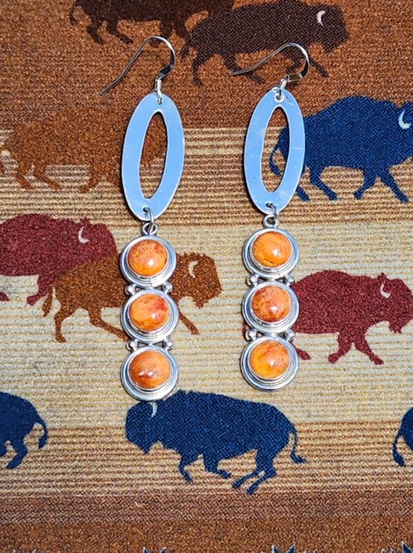 Spiny Oyster Dangle Earrings by Carol Wylie