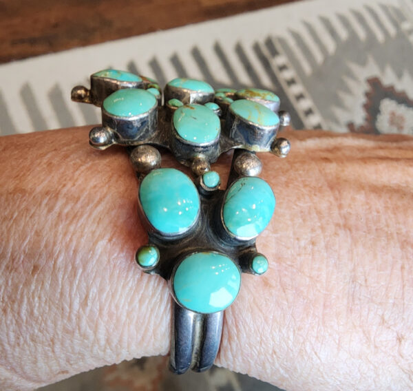 Turquoise Cluster Bracelet, OLD