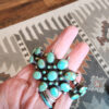 Turquoise Cluster Bracelet, OLD