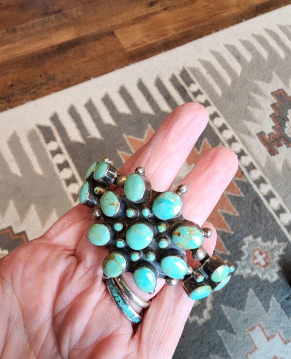 Turquoise Cluster Bracelet, OLD