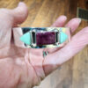 Purple Spiny Oyster and Variscite Cuff Bracelet