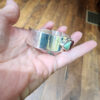Purple Spiny Oyster and Variscite Cuff Bracelet