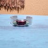 Purple Spiny Oyster and Variscite Cuff Bracelet