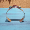 Purple Spiny Oyster and Variscite Cuff Bracelet