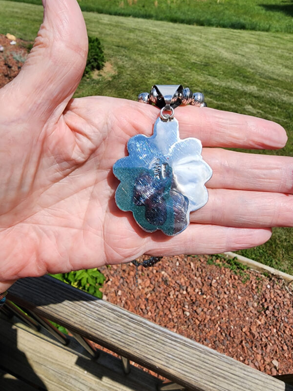 Carol Wylie High Grade Royston Turquoise Cluster Pendant, Signed