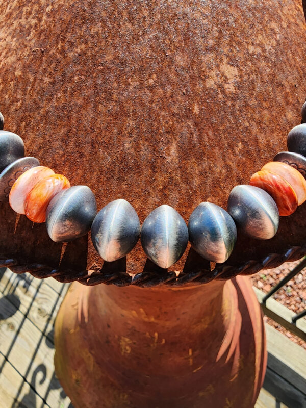 Signed Rose Martin Navajo Pearls with Spiny Oyster