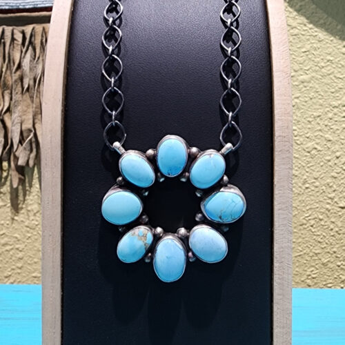 Scott Skeets Golden Hills Necklace, Signed