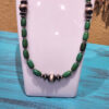 Royston Turquoise and Sterling Silver Bead Strand and Bracelet