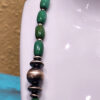 Royston Turquoise and Sterling Silver Bead Strand and Bracelet