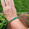 Royston Turquoise and Sterling Silver Bead Strand and Bracelet