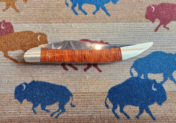 Turquoise and Spiny Oyster Inlay Pocketknife