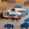 Turquoise and Orange Spiny Oyster Inlay Pocketknife with Clip