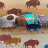 Turquoise and Blue Lapis Inlay Pocketknife with Clip
