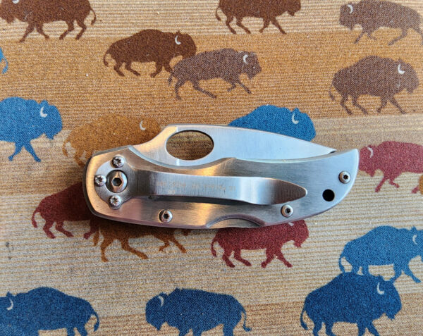 Turquoise and Blue Lapis Inlay Pocketknife with Clip