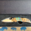 Turquoise and Blue Lapis Inlay Pocketknife with Clip