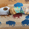 Turquoise and Blue Lapis Inlay Pocketknife with Clip