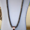 Red Jasper Inlaid Hand Pendant