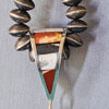 Red Jasper Inlaid Hand Pendant