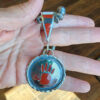 Red Jasper Inlaid Hand Pendant