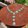 Richard Begay Lariat Necklace, Kingman Turquoise Sampler