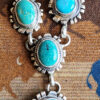 Richard Begay Lariat Necklace, Kingman Turquoise Sampler