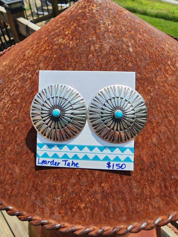 Leander Tahe Concho Earrings