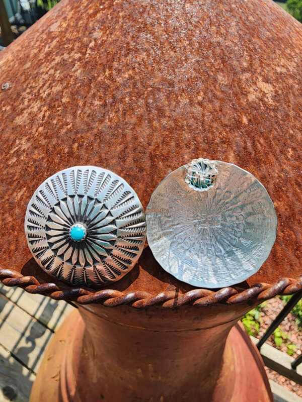 Leander Tahe Concho Earrings