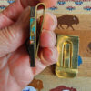 Money Clips with Inlaid Spiny Oyster and Turquoise