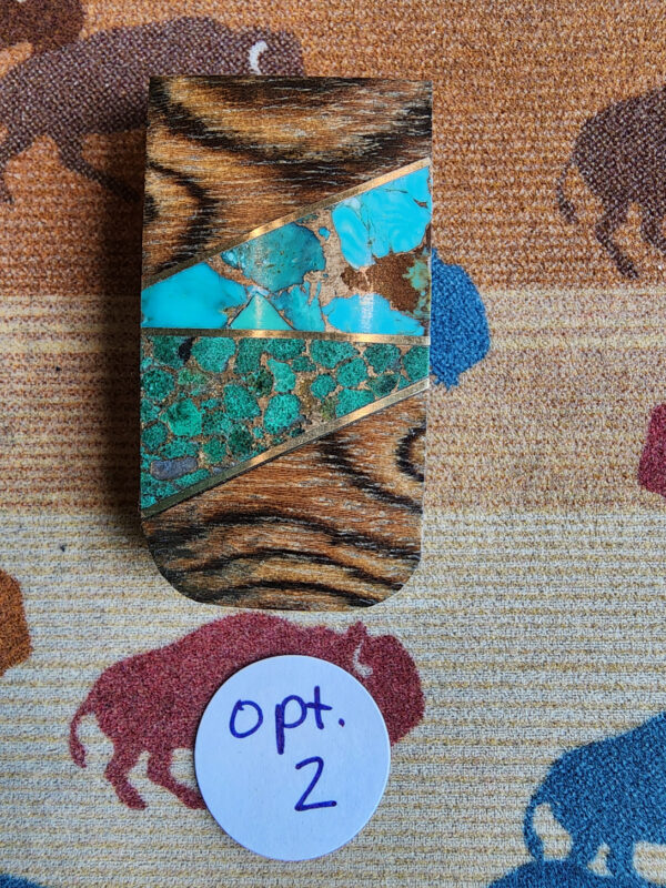 Money Clips with Inlaid Spiny Oyster and Turquoise