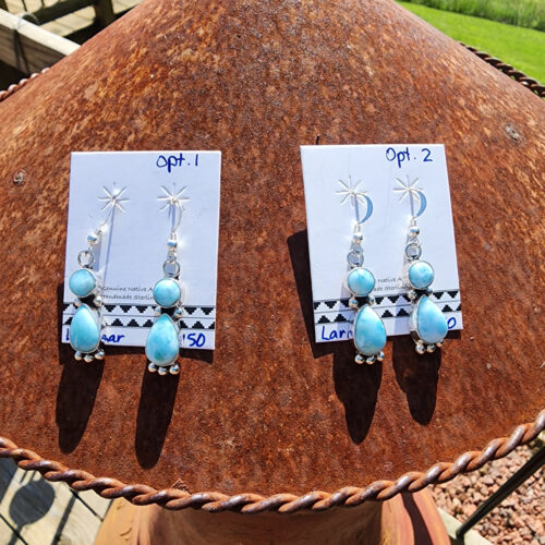 Larimar Earrings, Options 1 and 2 (please specify in notes at checkout)