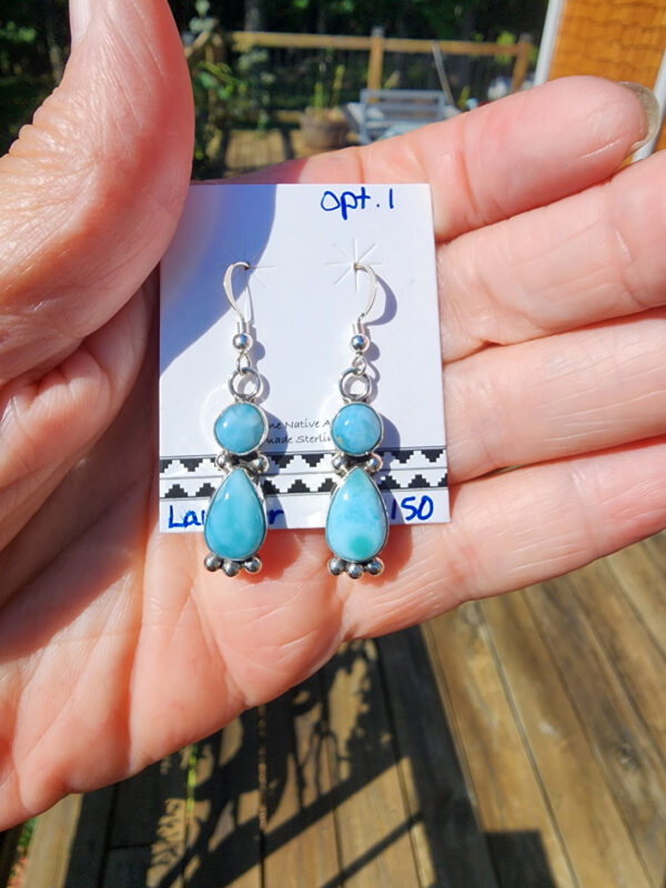 Larimar Earrings, Options 1 and 2 (please specify in notes at checkout)