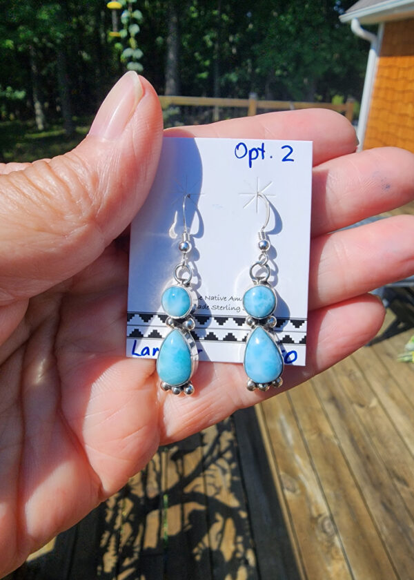 Larimar Earrings, Options 1 and 2 (please specify in notes at checkout)