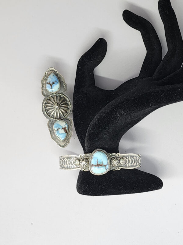Bennie Ramone Cuff with Golden Hills Turquoise