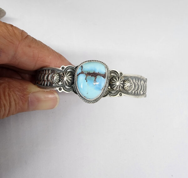 Bennie Ramone Cuff with Golden Hills Turquoise