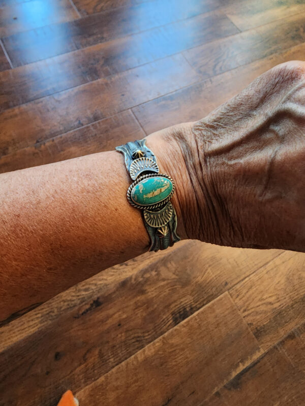 Kevin Billah Cuff with Kingman Turquoise