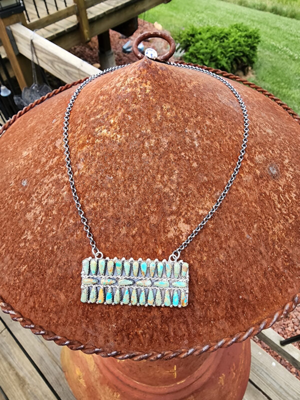 Marita Benally Royston Turquoise Bar Necklace