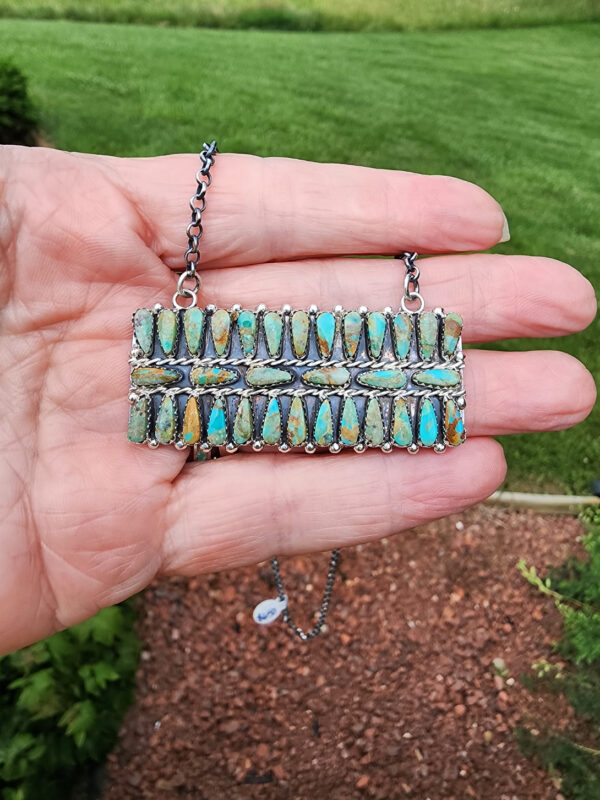 Marita Benally Royston Turquoise Bar Necklace