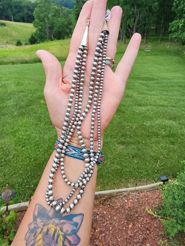 Dorinda Mariano Signed 3-Strand Navajo Pearls