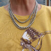 Dorinda Mariano Signed 3-Strand Navajo Pearls