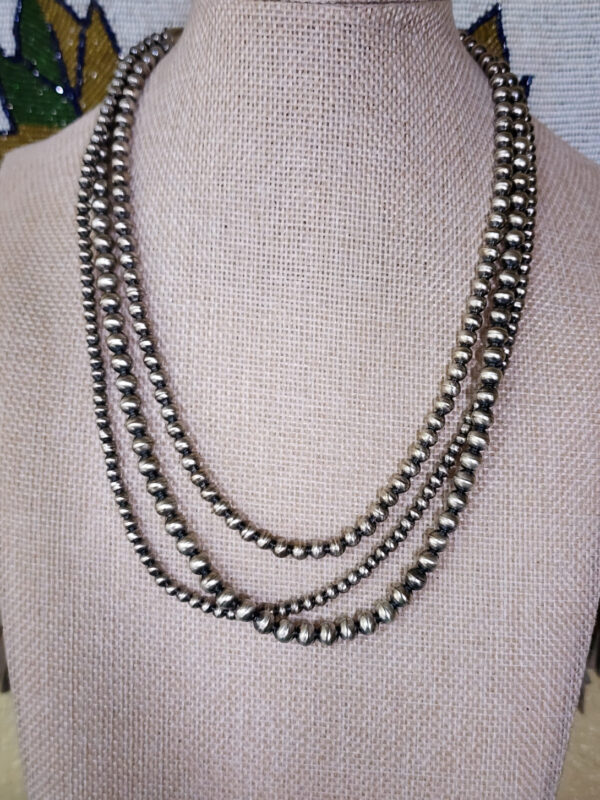 Dorinda Mariano Signed 3-Strand Navajo Pearls