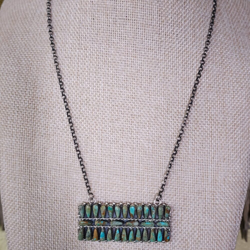 Marita Benally Royston Turquoise Bar Necklace