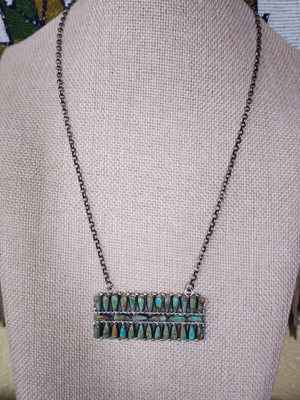 Marita Benally Royston Turquoise Bar Necklace