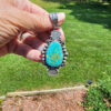 Daniel Benally Signed Pendant, HIGH GRADE Royston Turquoise