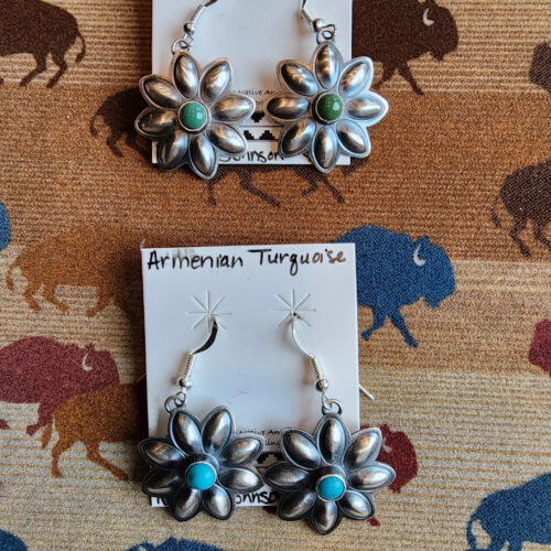 Robert Johnson Signed Daisy Earrings, Options 1 and 2