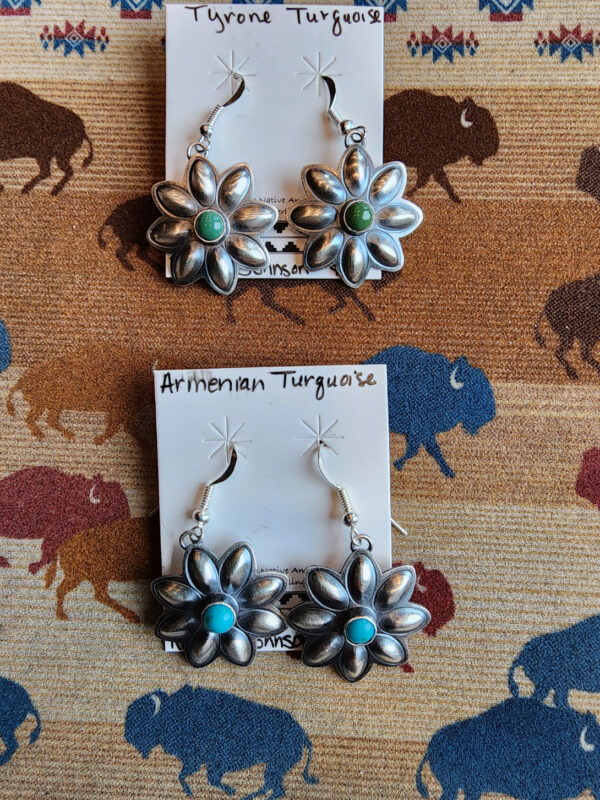 Robert Johnson Signed Daisy Earrings, Options 1 and 2